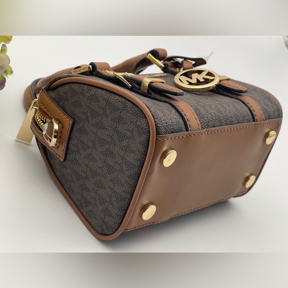 Michael Kors Bedford Extra-Small Logo Duffle Crossbody Bag - Picture 8 of 15